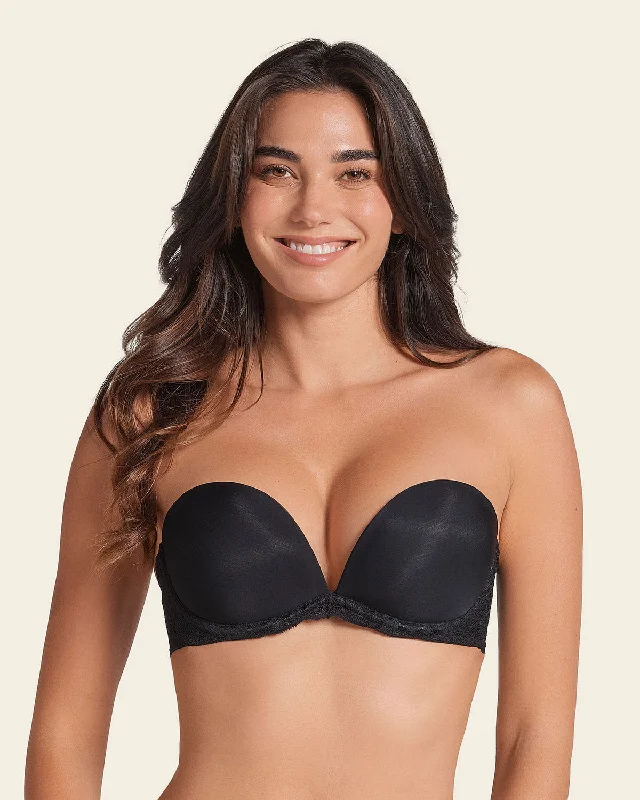 moisture wicking sleep bras for hot sleepersThe 3D Bra: Triple Push-Up Plunge Bra