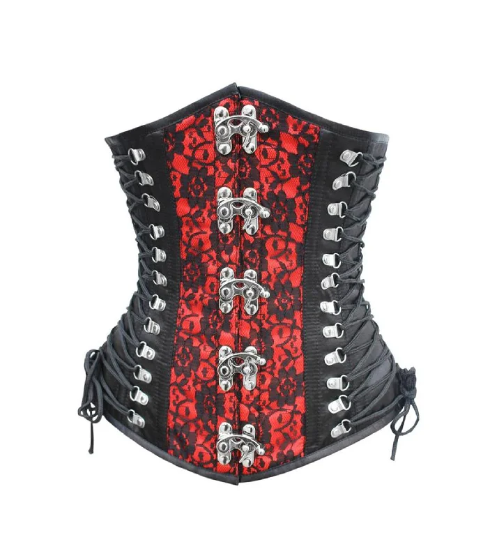 adjustable women bustiers and corsets fitBlack/Red Waist Reducing Underbust Corset