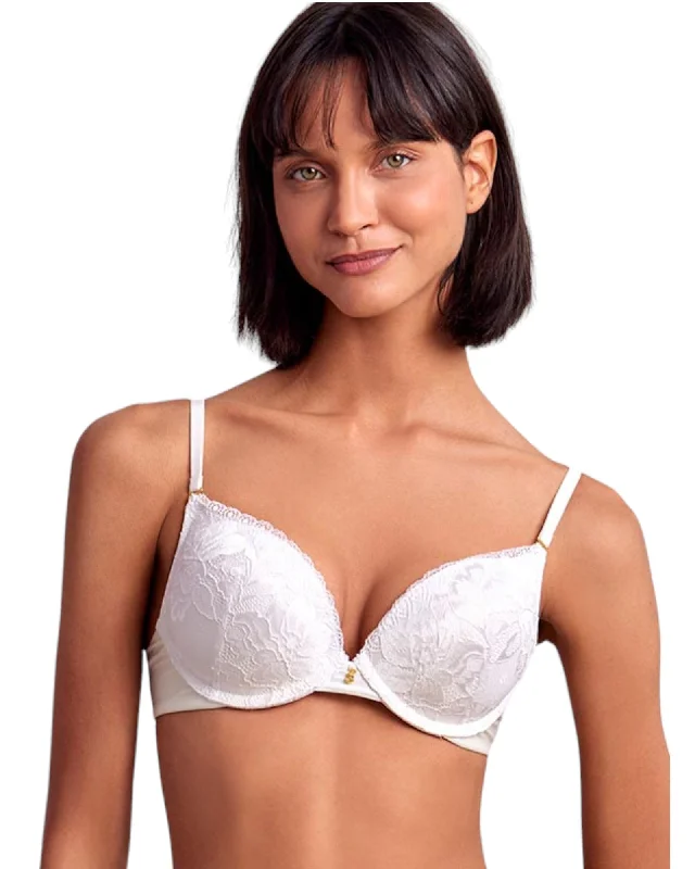 moisture wicking sleep bras for hot sleepersExtra Push Up Bra With Floral Lace