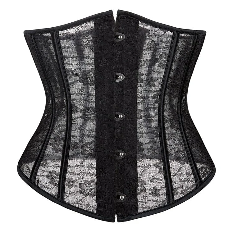 longline women bustiers and corsetsWomen's Gothic Floral Lace Splice Underbust Corset