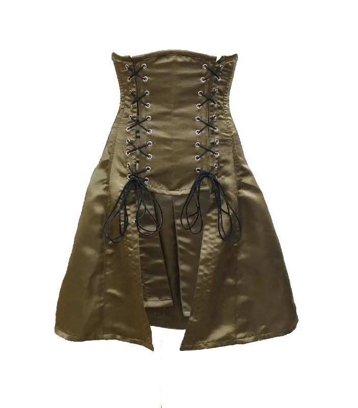 post - pregnancy women bustiers and corsetsProsecco Olive Lace-Up Corset