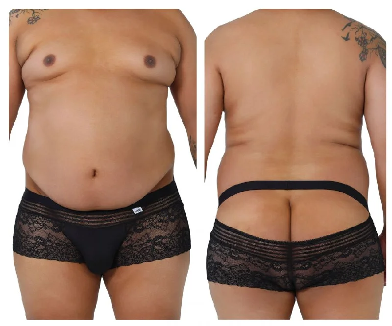 cheeky cut women bikini briefs for a flirty styleCandyMan 99466X Lace Briefs Color Black