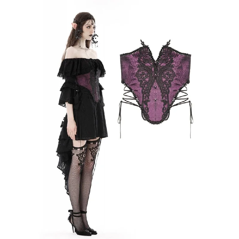 cosplay women bustiers and corsets costumesWomen's Gothic Butterfly Embroidered Lace Underbust Corset