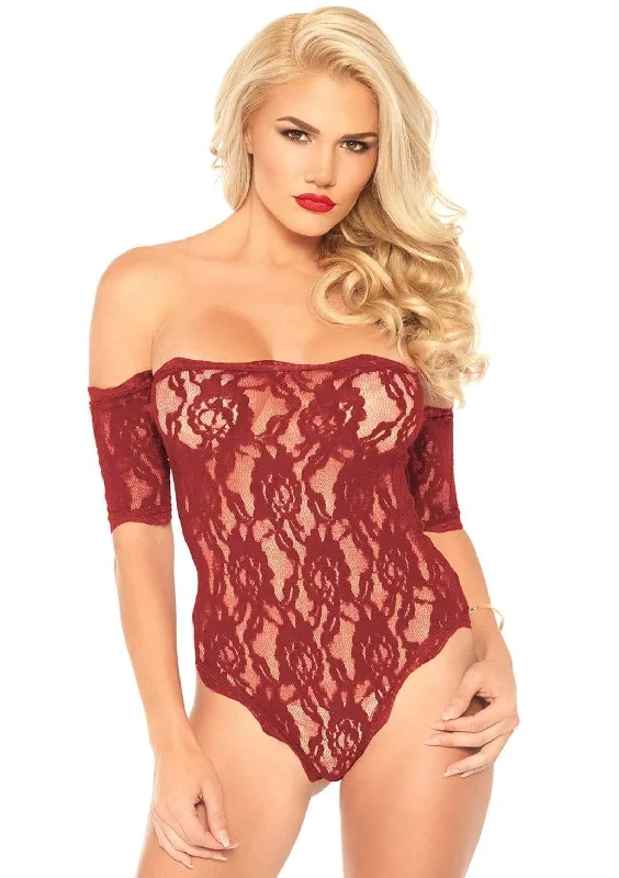 Cut - Out Bodysuits for a Trendy and Fashion - Forward StyleStrapless Lace Teddy