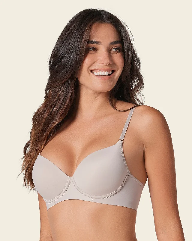 backless bras for revealing outfitsInvisible High Push Up Petite Bra with Memory Foam