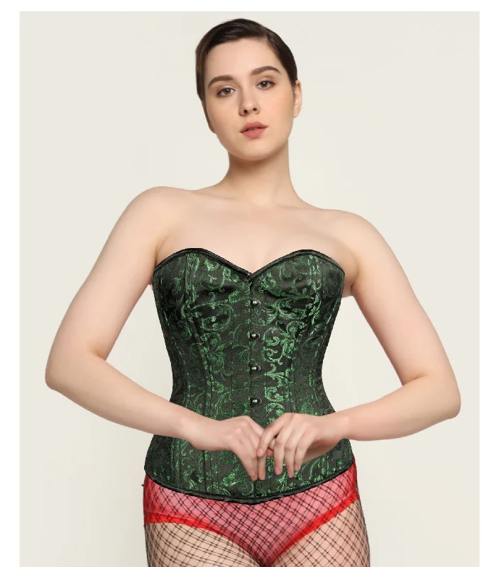 underbust corsets for women fashionAffra Green Sweet Heart Overbust Corset