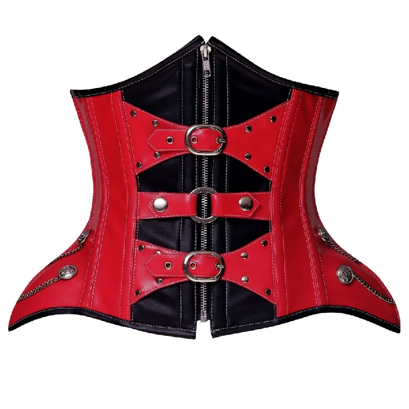 lace detailed women bustiers and corsetsRachele Authentic Steel Boned Gothic Punk Underbust Corset