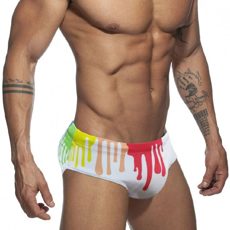 convertible women briefs that can be worn as shortsCrayon Graffiti Swim Briefs