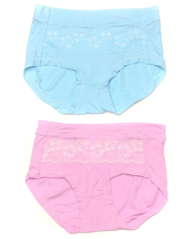 seamless quick - drying panties for women for beach tripsPack of 2 Basic Soft Cotton Stretchable Panty FP-656 - Mix Colors