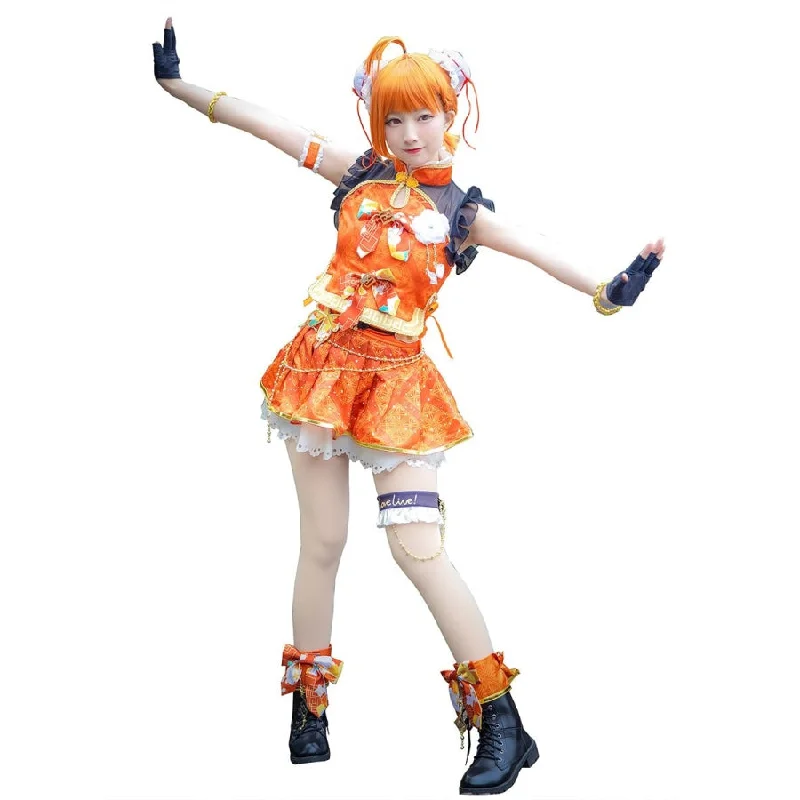 women medieval cosplay costumes authenticLoveLive!Sunshine!! Aqours Takami Chika Cosplay Costume Cheongsam Awakening Ver. mp005222