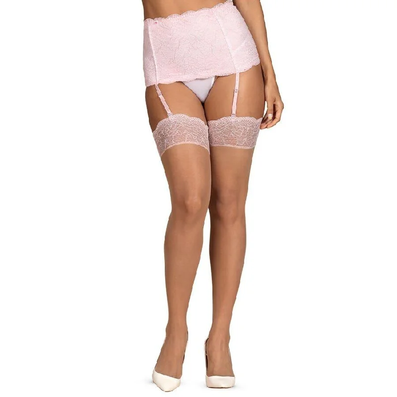 sexy lingerie for women with large bustsObsessive - GIRLLY Stockings - Pink