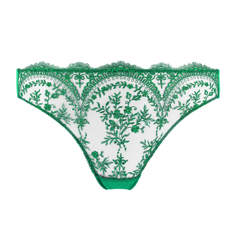 seamless high - cut women briefs for a smooth silhouetteLAST CHANCE TO BUY! Severine Emerald Brief by Dita Von Teese