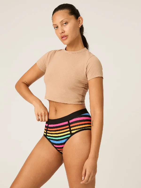 seamless push - up women briefs for a natural liftPride Brief Moderate-Heavy Rainbow