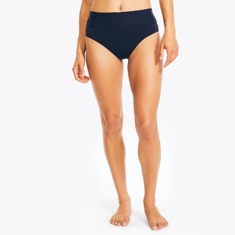 quick - drying women briefs for swimmers and beachgoersNautica Womens Solid Swim Brief