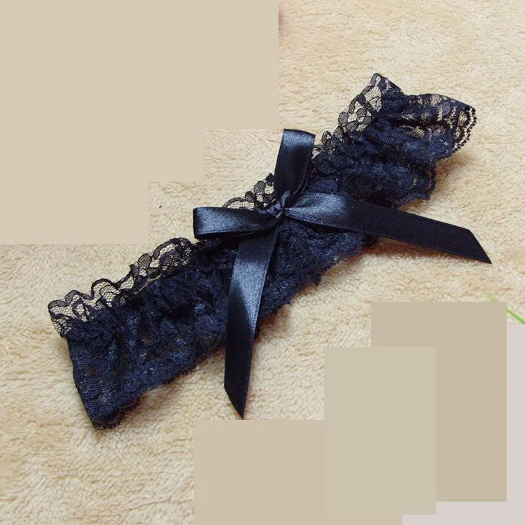 satin women garters for weddingsBlack color sexy wedding garter lace Wedding Bridal Garter Fashion Women Sexy Garter Set Black Lace Garter Belt fit all size