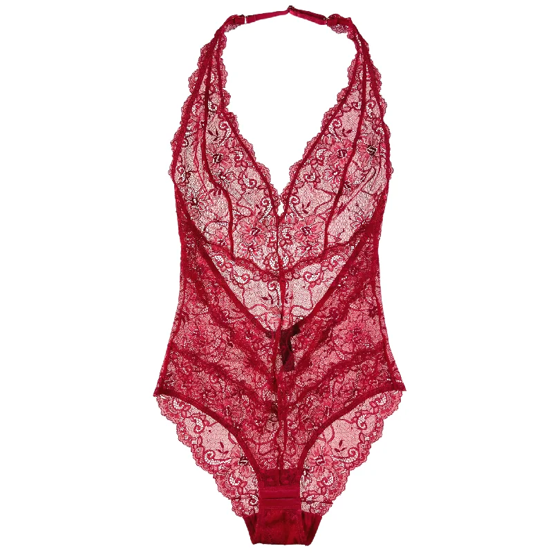 Thermal Bodysuits for Extra Warmth in WinterSamantha Chang All Lace Amour Halter Bodysuit