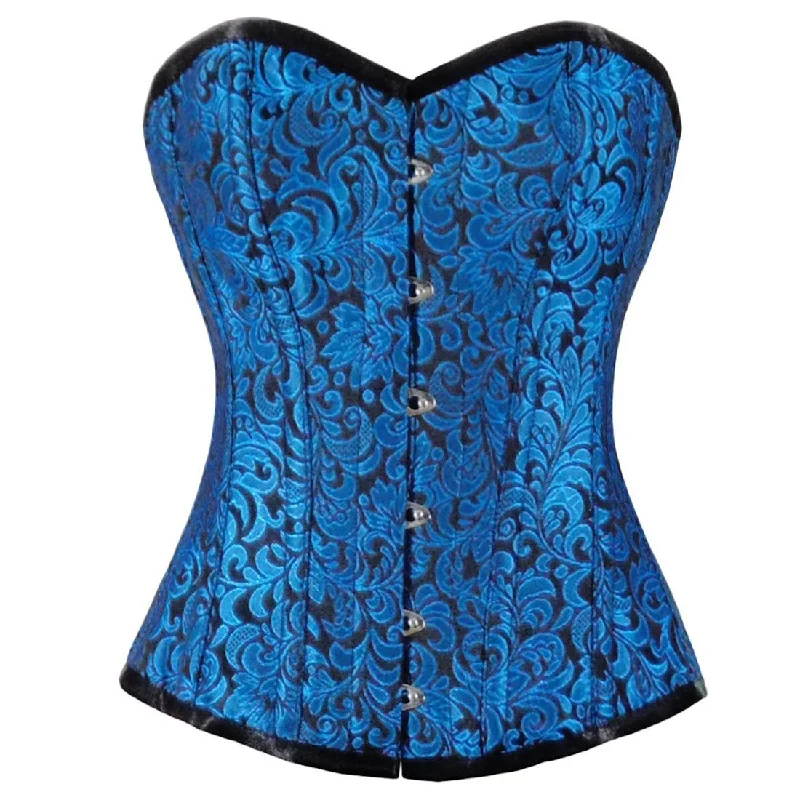 statement women bustiers and corsetsUrania Authentic Overbust Corset Black Turquoise