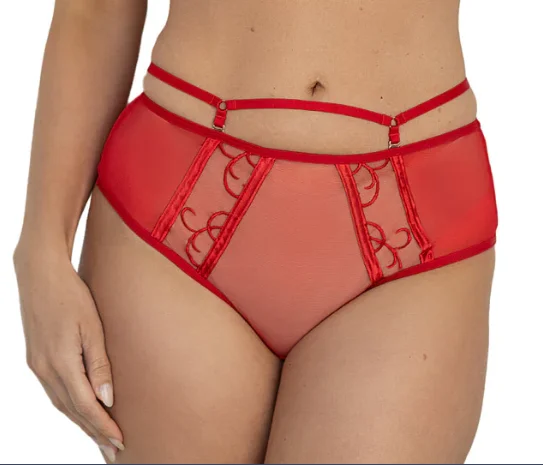 designer women bikini briefs with unique designsFIT FULLY YOURS ALEXA BIKINI: HOT RED