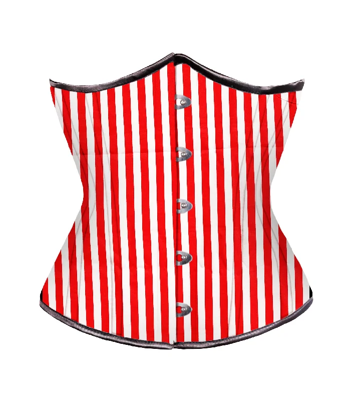 hypoallergenic women bustiers and corsetsRed White Strip waist reducing  underbust corset