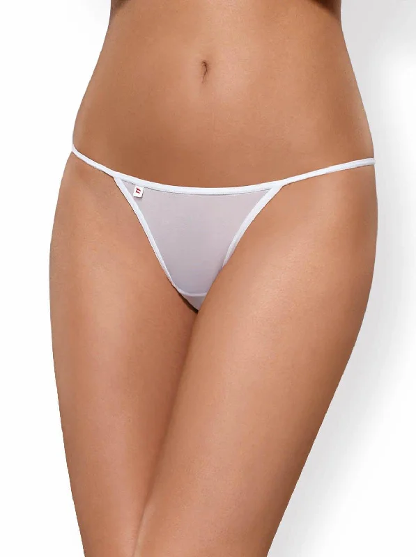 cotton - blend women thongs for breathable everyday wearLuiza Thong White