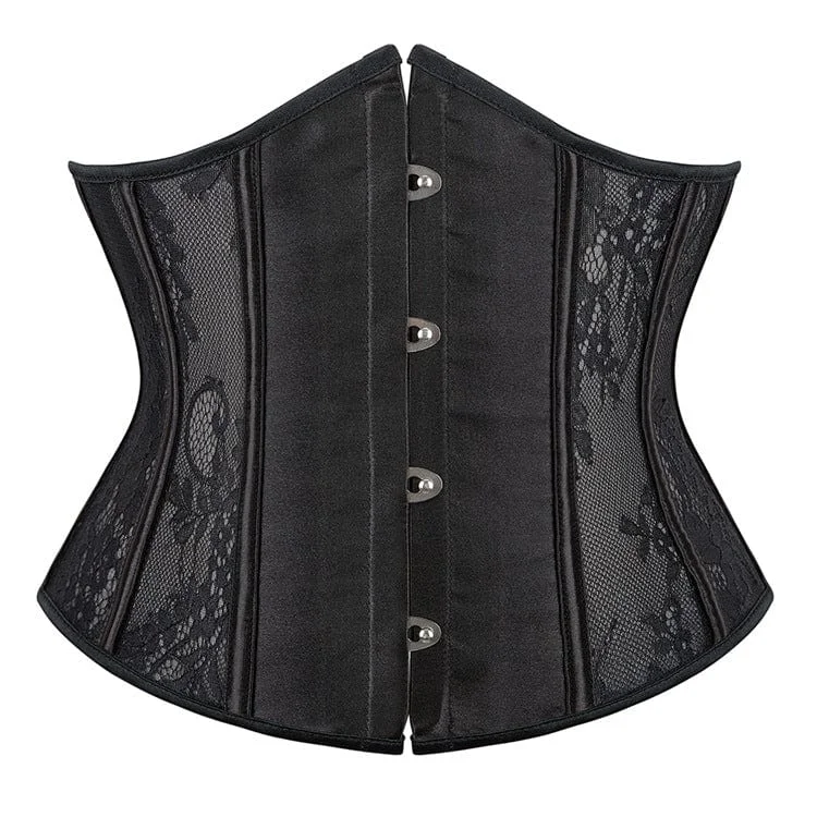 cheap women bustiers and corsets onlineWomen's Gothic Strappy Lace Splice Underbust Corset