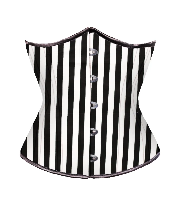 workout women bustiers and corsets supportBlack White Strip waist reducing  underbust corset