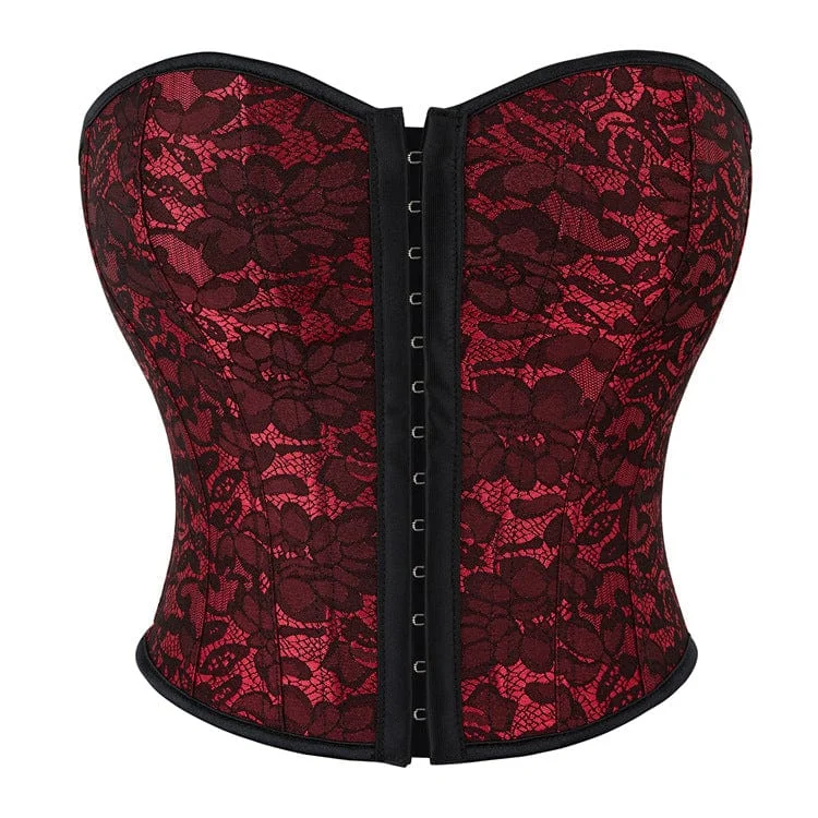 statement women bustiers and corsetsWomen's Gothic Floral Printed Overbust Corset