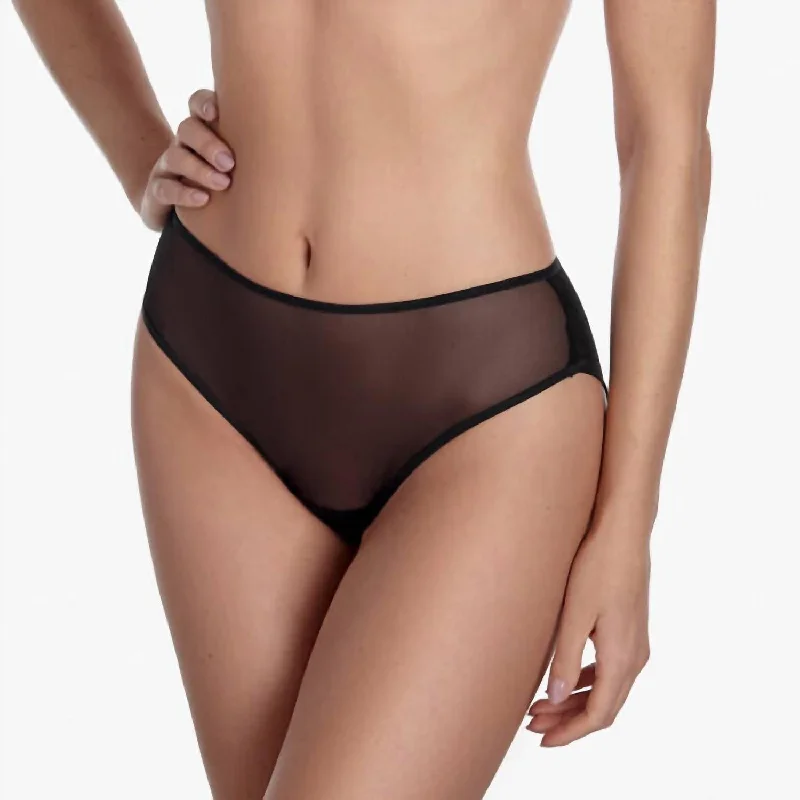 moisture - wicking women briefs for sweaty daysLong Briefs In Black