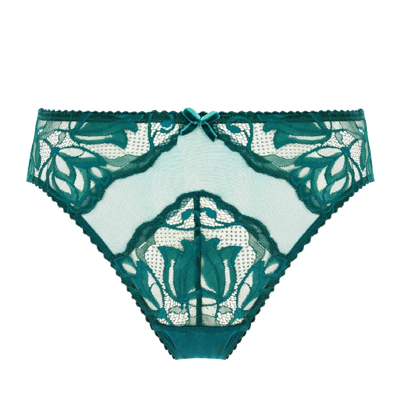 seamless push - up women briefs for a natural liftGwendoline Shady Spruce High Waist Brief by Dita Von Teese