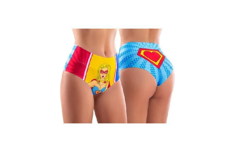 push - up women briefs for enhancing hip curvesComics Wonder Girl Hi-Briefs