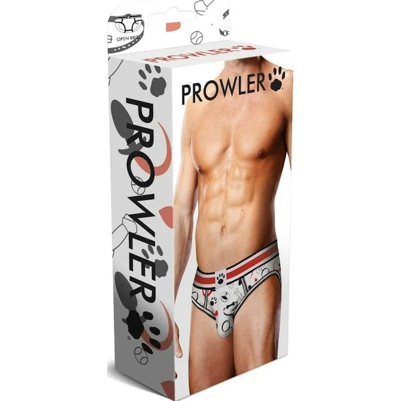 quick - drying women briefs for swimmers and beachgoersProwler Puppie Print Open Brief