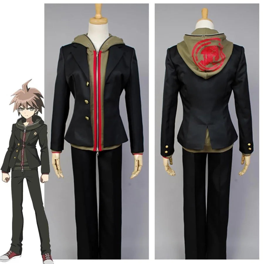 plus size women cosplay costumesAnime Danganronpa Makoto Naegi Cosplay Costume Full Set Halloween Carnival Costume For Adult Men C09146