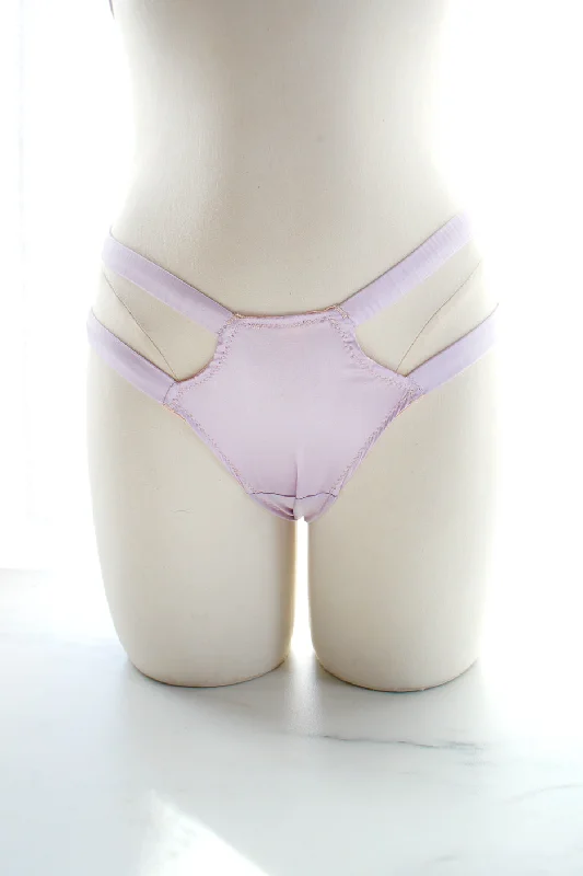 high waisted women panties for tummy controlElektra Caged Ouvert Panty Lavender Silk