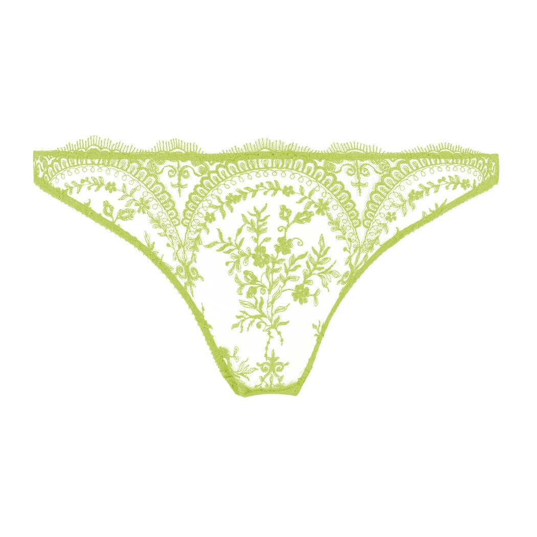 anti - chafing women thongs for long - distance runnersNEW! Severine Absinthe Foil Thong by Dita Von Teese