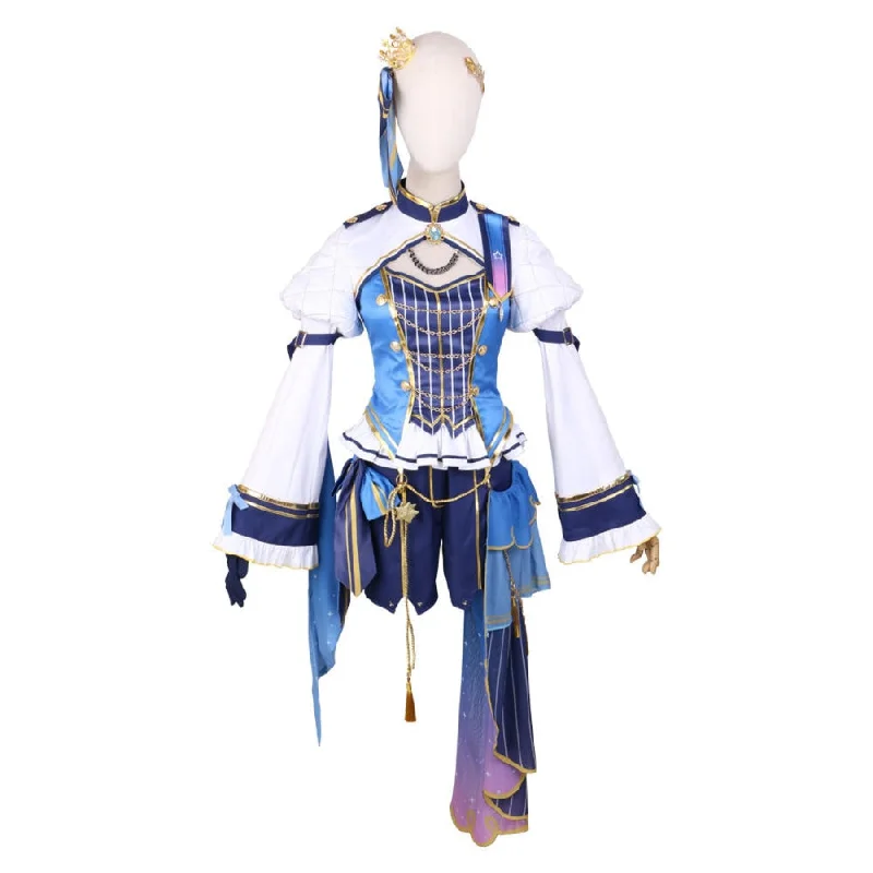 women cosplay costumes with hidden - pocketshololive Virtual YouTuber Hoshimachi Suisei Playing song clothes Cosplay Costume C02016