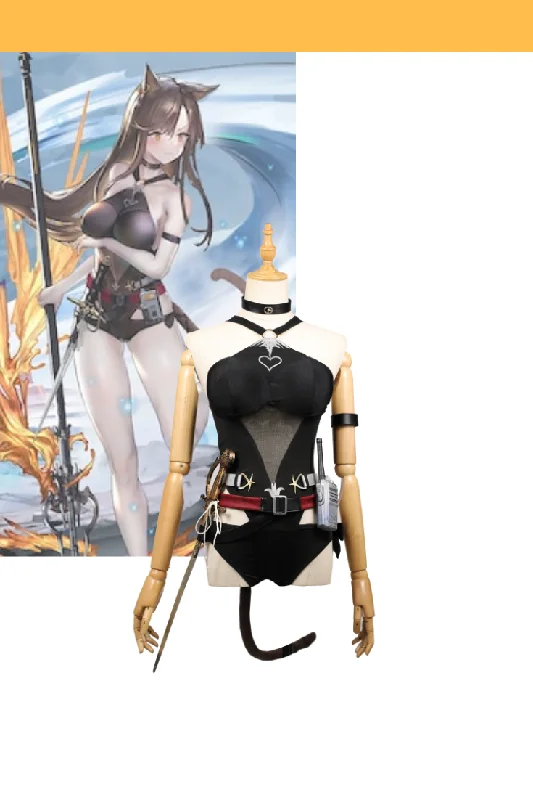 women superhero team cosplay costumesArknights Skyfire Summer Skin Cosplay Costume