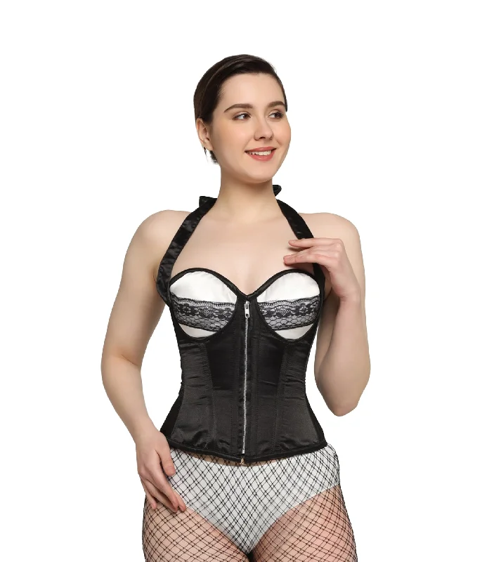 underbust corsets for women fashionBlack White waist reducing  overbust Corsets