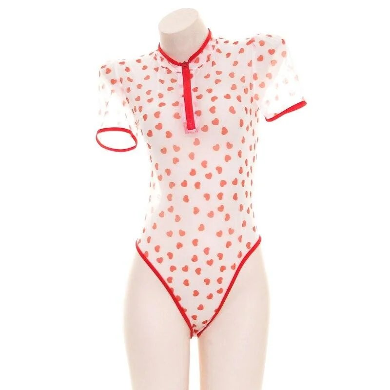 Compression Bodysuits for Post - Workout RecoverySweet Heart Onesie