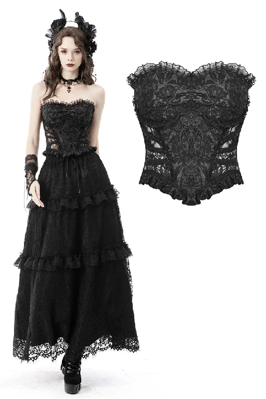 steampunk women bustiers and corsetsGothic hollow out sexy jacquard  corset CW034