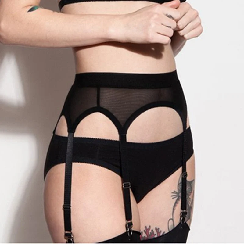 petite - friendly women gartersPlus Size Sexy Garter Belt Punk Goth Women Suspender Belt