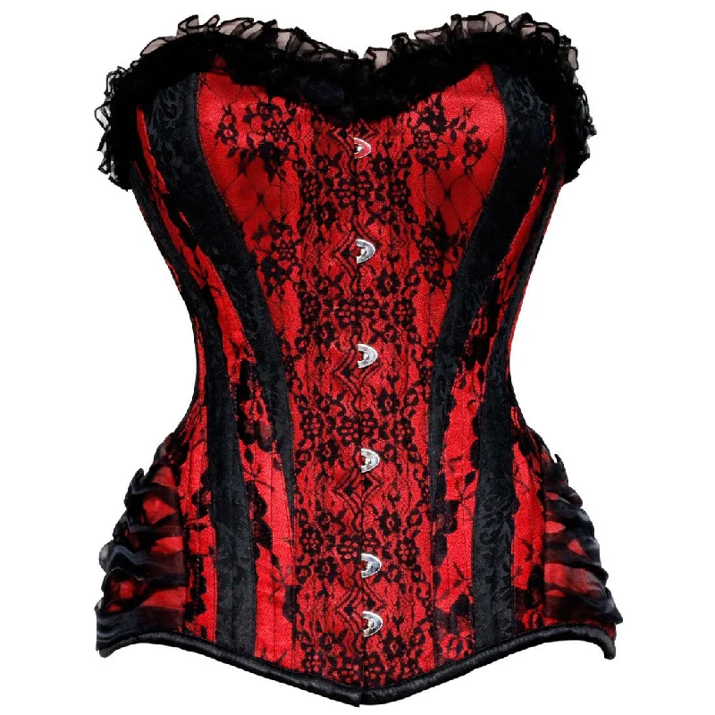 printed women bustiers and corsets patternsEustacia Gothic Authentic Steel Boned Overbust Corset