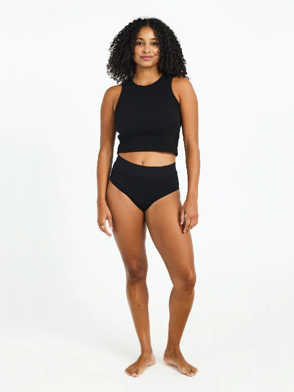 seamless lace - detailed women briefs for a sophisticated lookModiComfort Seamless Full Brief Light-Moderate Black