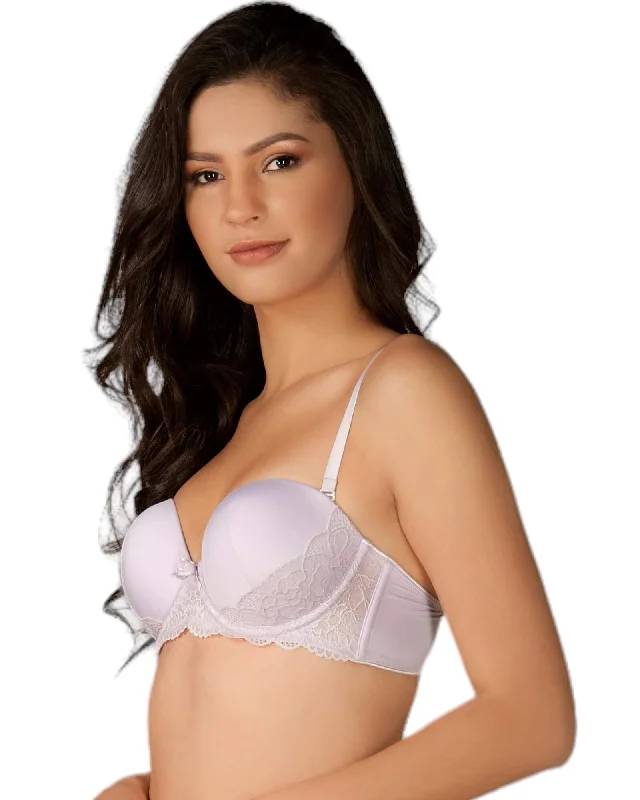 full cup bras for complete coverageLilac Strapless Push Up Bra