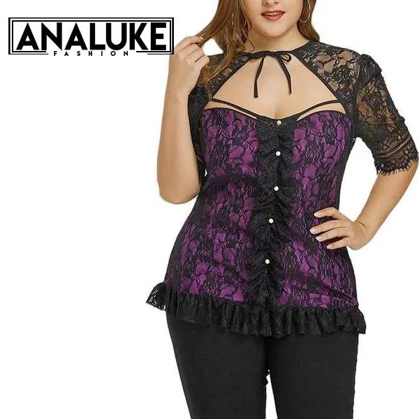 women sexy dresses for mambo competitionsPlus Size Vintage Lace Blouse