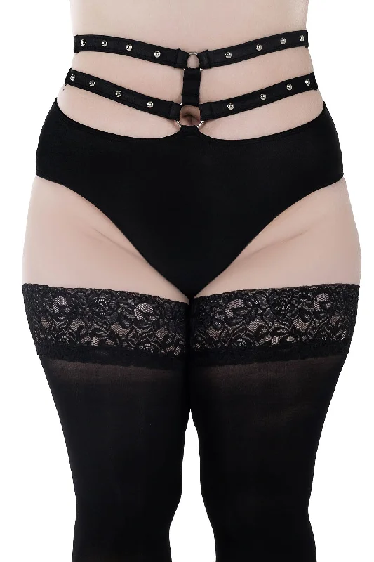 high waisted women panties for tummy controlViper Studded Panty - Resurrect