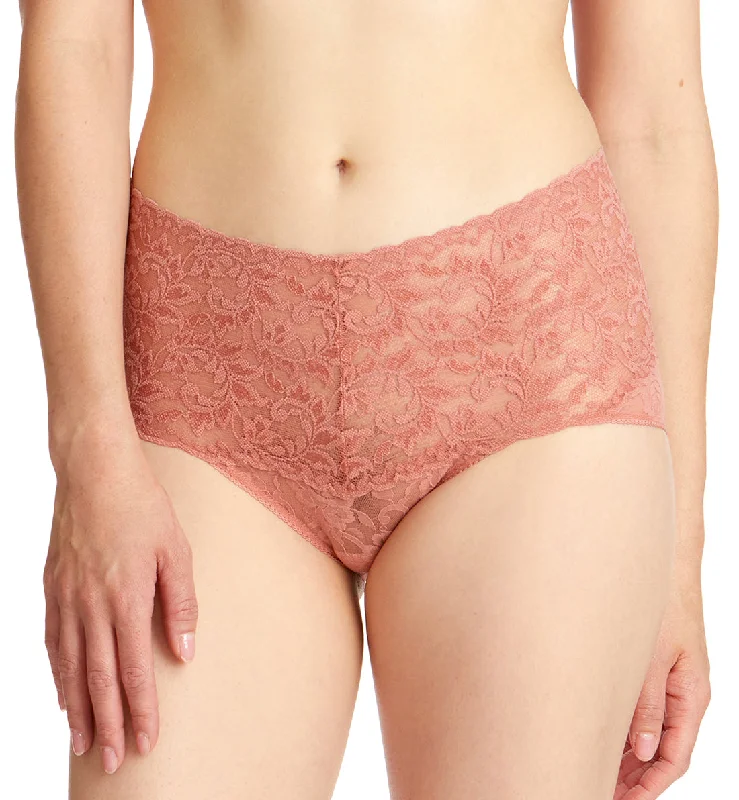 modern style women bikini briefs for a contemporary lookHanky Panky Retro Lace V-kini (9K2124) - Himalayan Pink