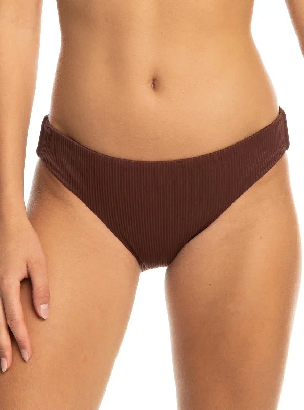 swim - proof women bikini briefs for water sportsRoxy Love The Comber Bikini Bottoms - Bitter Chocolate