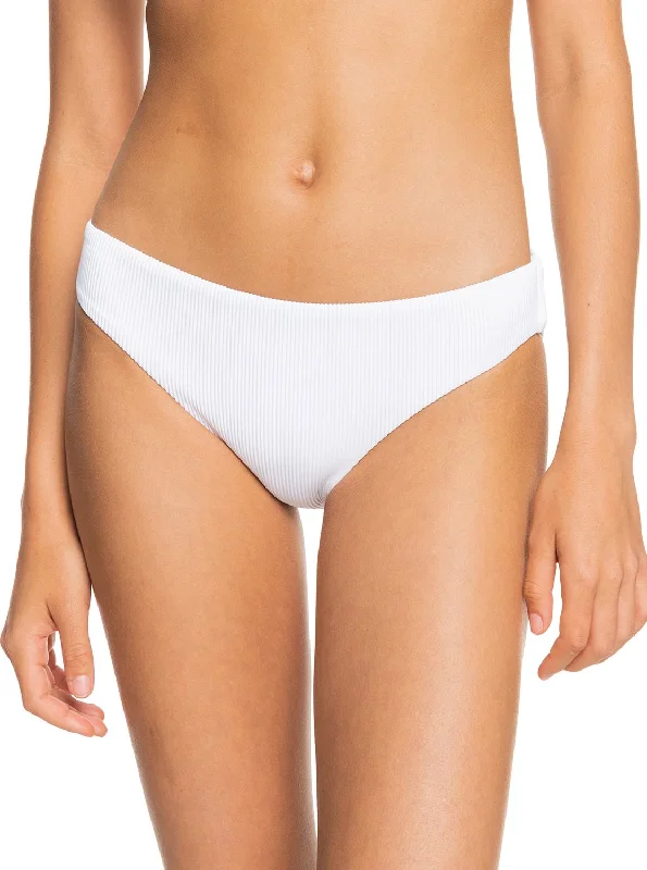 wireless women bikini briefs for a soft feelRoxy Love The Comber Bikini Bottoms - Bright White