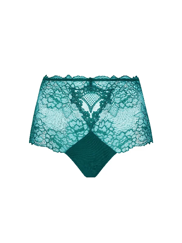 eco friendly women lingerie made from sustainable fabricsSublime en Dentelle Vert Princesse High Short