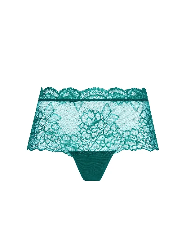 see through women lingerie styles for allureSublime en Dentelle Vert Princesse Short